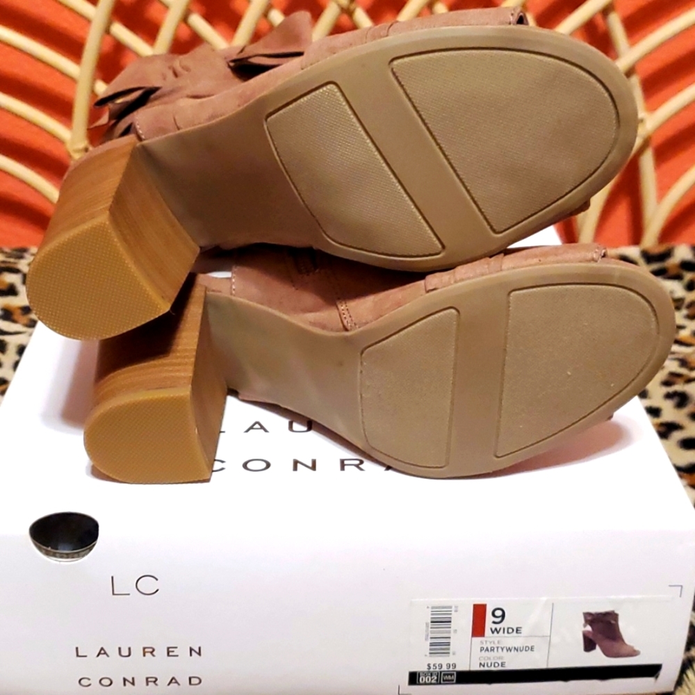 Lauren Conrad Party Open Toe Booties - Picture 3 of 5